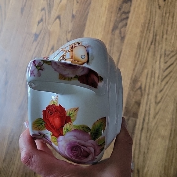 Alpine Cuisine Roses Favorite Teapot Porcelain White Replacement Collectible - Picture 9 of 16